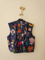 Gilet Jade Bleu