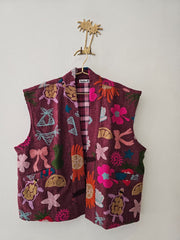 Gilet Jade Bordeaux