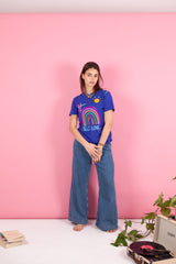 T-shirt Self Love - Bleu