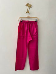 Pantalon Ali brodé - Fushia